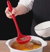 Concha De Feijão Em Silicone 28,6 Cm Grande Reforçado Cozinha Cor Vermelho - Foto 5