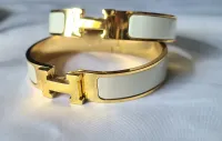 Bracelete Clic Hermès 1.2 cm regular DOURADA - Foto 4