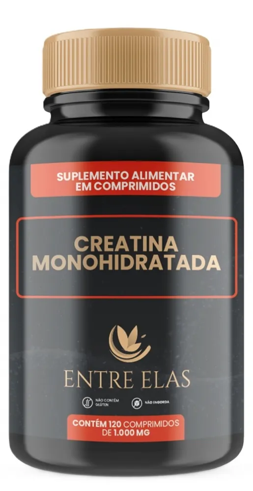 Creatina Monohidratada 100% Pura 3000mg 120 Comprimidos Imagem