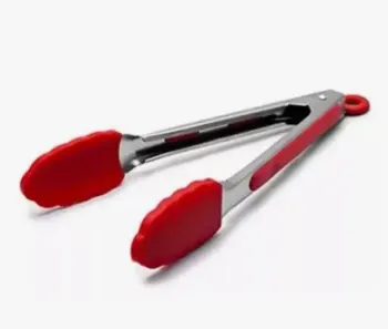 Pinça Pegador Culinário Silicone 27 Cm Multiuso Inox Fritura 