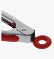 Pinça Pegador Culinário Silicone 28 Cm Multiuso Inox Fritura  - Foto 4