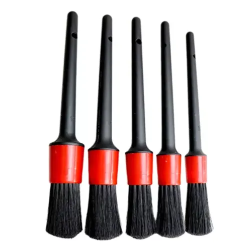 Kit 5 Pincéis Lavagem Detalhamento Automotivo Cerdas Firmes 4.0