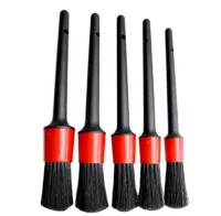 Kit 5 Pincéis Lavagem Detalhamento Automotivo Cerdas Firmes 4.0