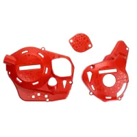 PROTETOR TAMPA LATERAL MOTOR DEFENDER CRF 250F VERMELHO DEFENDER - AMX