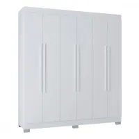 Guarda-Roupa Barcelona 6 Portas 1,80 Poquema - Foto 3