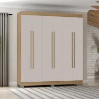 Guarda-Roupa Barcelona 6 Portas 1,80 Poquema - Foto 5