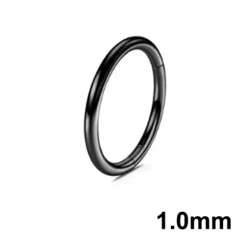 Segmento em Titânio Clicker 1.0mm PVD BLACK TIT24