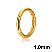 Segmento em Titânio Clicker 1.0mm PVD GOLD TIT12