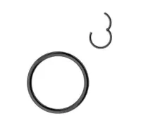 Segmento em Titânio Clicker 1.0mm PVD BLACK TIT24 - Foto 2