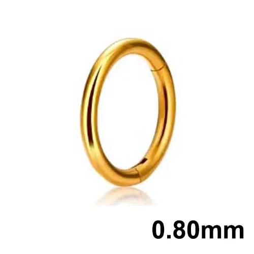 Segmento Aço Cirurgico Clicker PVD DOURADO 0.8mm  PVD09
