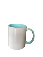  Caneca Porcelana C/ Alça e Interior Colorido - Foto 2