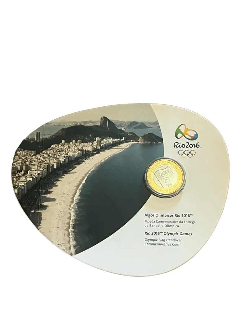 BLISTER OFICIAL 1 REAL ENTREGA DA BANDEIRA 2012 - FLOR DE CUNHO Imagem