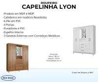 Roupeiro Capelinha Lyon 1,50 - Foto 4