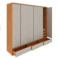 Roupeiro 6 Portas Esparta 2,70 100% MDF