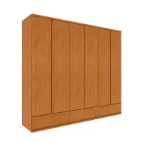 Roupeiro 6 Portas Esparta 2,70 100% MDF - Foto 3