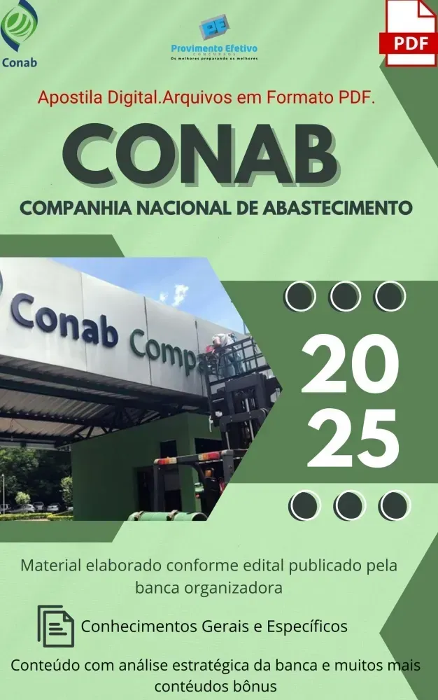 Apostila CONAB 2025 Analista Letras