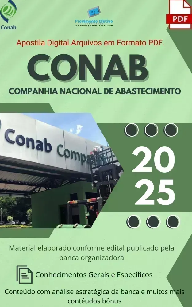 Apostila CONAB 2025 Engenharia Agrícola Imagem