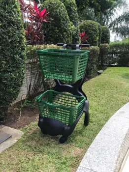  Total   S25 L - Duplo Cesto - Verde Personalizado. 