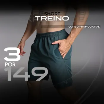 KIT 3 BERMUDAS TREINO