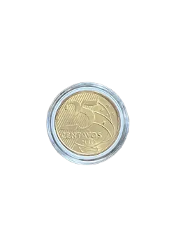 MOEDA 25 CENTAVOS  BAIXA TIRAGEM  2016 - FLOR DE CUNHO  - Foto 2