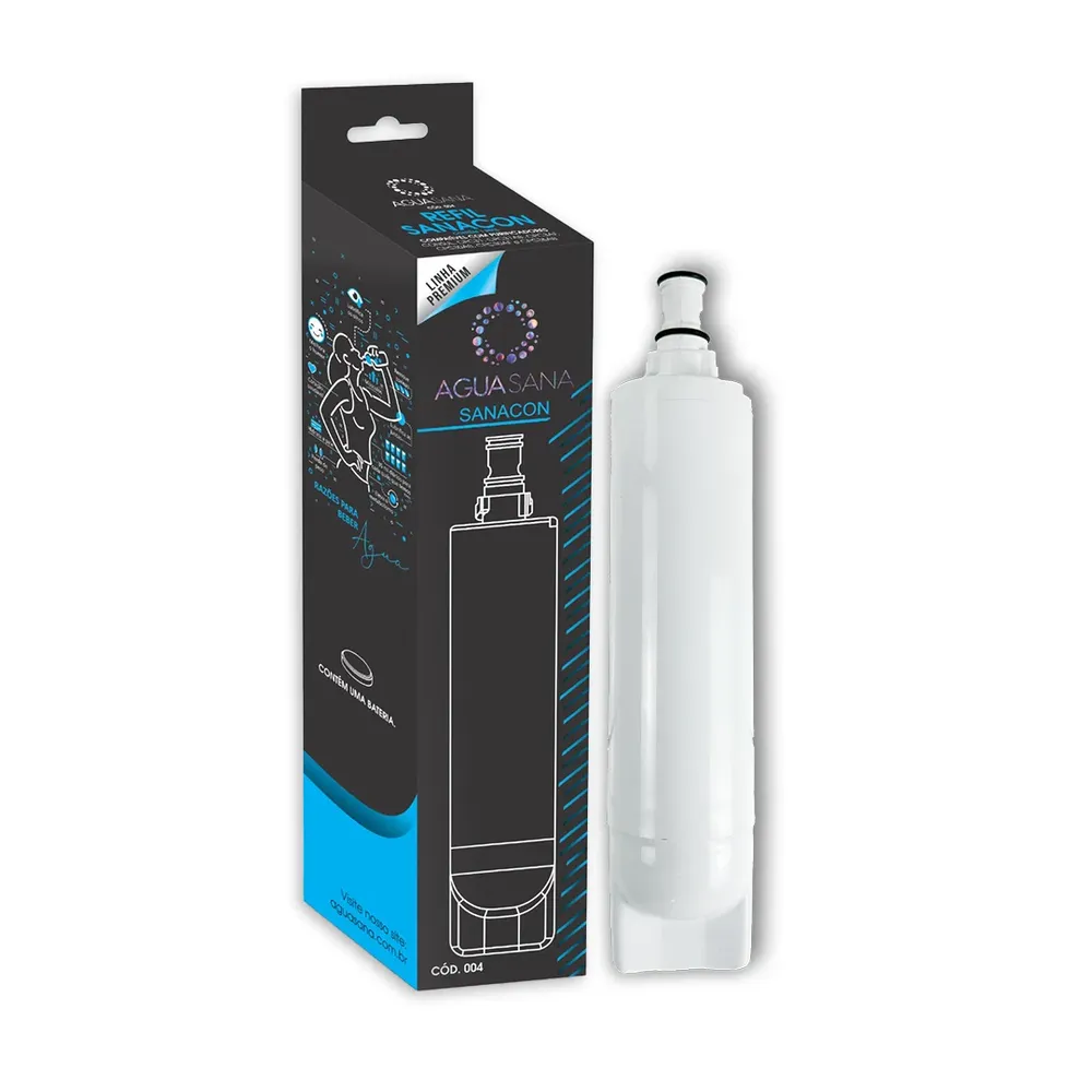 Refil/ Filtro Sanacon 10 + Tampa- CONSUL, CPC31, CPC31AB, CPC3AF, CPC30AB, CPC30AF e CPC35AB- Compatível