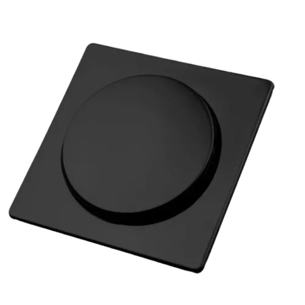 Ralo Click Para Banheiro 15x15 Preto Fosco Inteligente Imagem