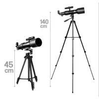 Telescópio Greika Azimutal Refrator BM36060D c/ Tripé e Acessorios 