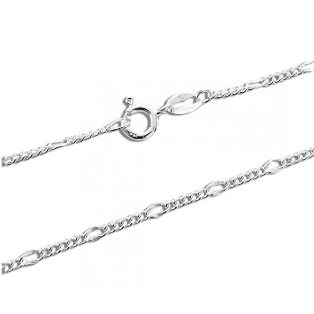 Corrente de prata 925 Grumet  - 60 cm - 200367