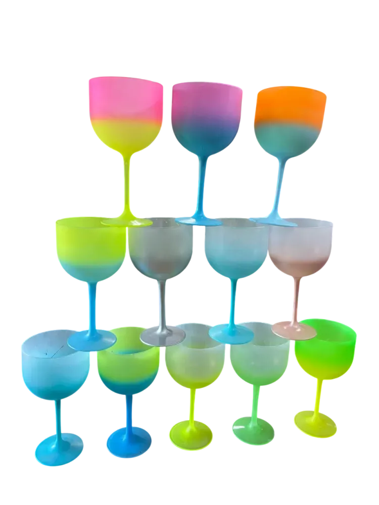 Atacado Taça Gin Jateada Cores Claras