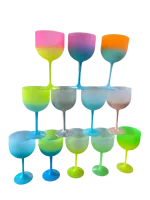 Atacado Taça Gin Jateada Cores Claras