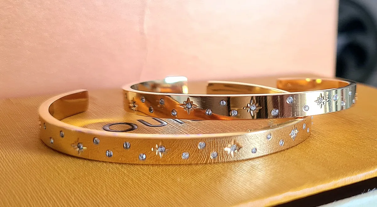Bracelete aberto Stars liso 