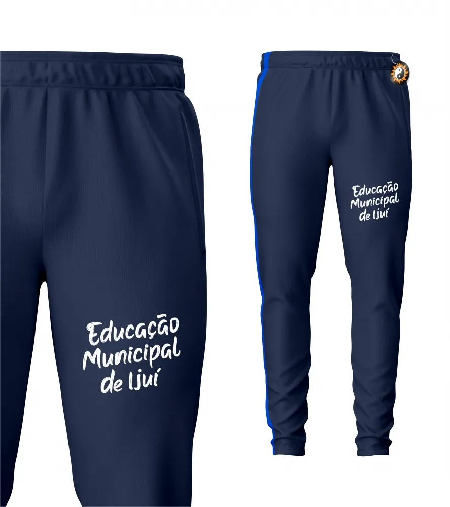 Calça Malha Colegial Apeluciado Munic Ijuí - Adulto
