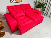 Sofá Retrátil e Reclinável Toronto 2 metros fibra silicone oferta ! - Foto 14