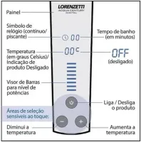 Chuveiro Ducha Eletrônico Acqua Century Lorenzetti Cor Preto Cromado Potência 7500 W 220v - Foto 3