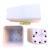 Vaso quadrado nobre 9 - Branco - Foto 2