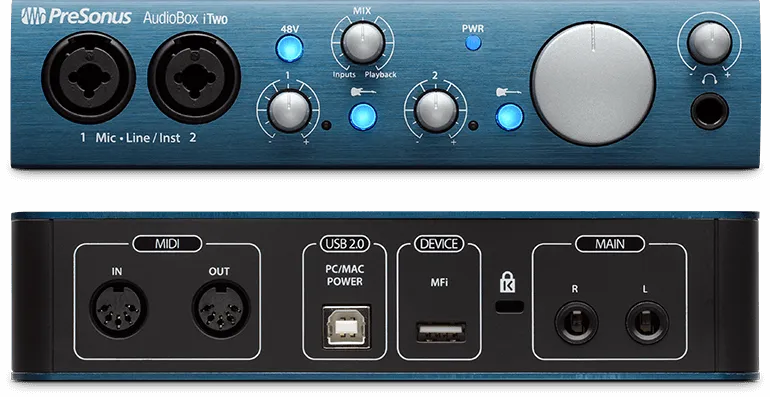 Moss Music - Interface de Áudio Presonus ITwo