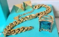 Anel azul Topázio  - Foto 3