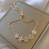 Pulseira Cristais em flores 