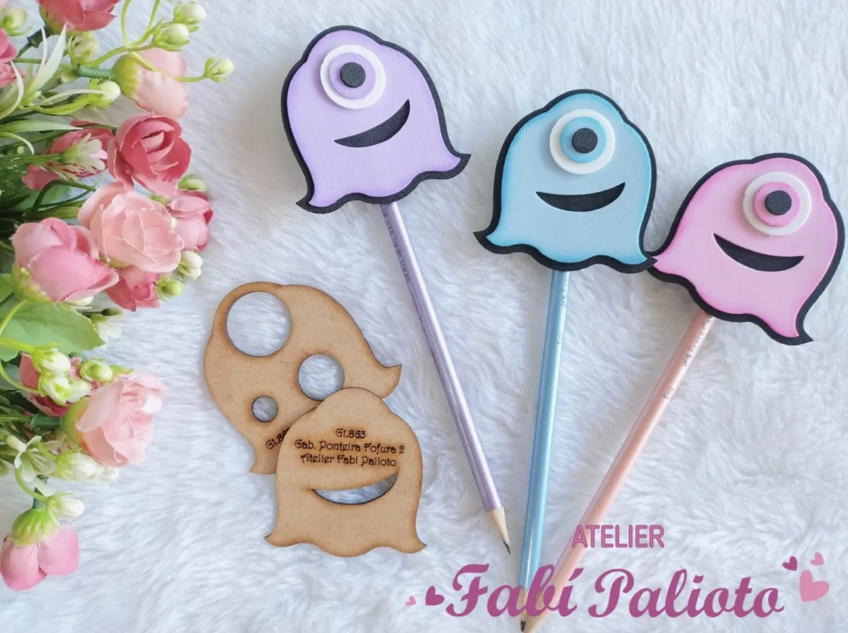 G1.863  Gabarito de Moldes  em MDF  Ponteira Fofura 2 Imagem