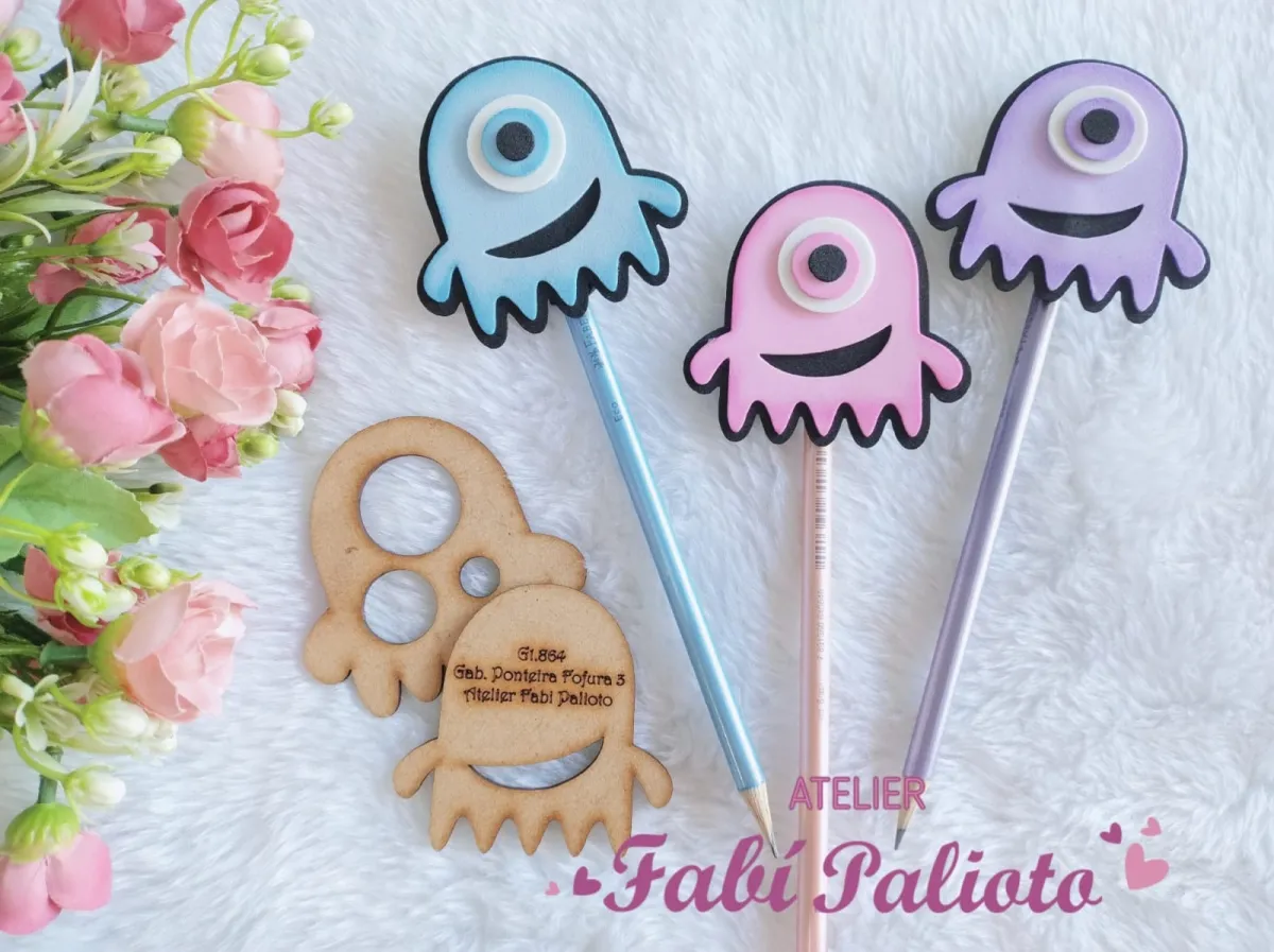 G1.864  Gabarito de Moldes  em MDF  Ponteira Fofura 3 Imagem