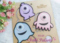 G1.866  Gabarito de Moldes  em MDF Trio Fofura 13cm - Foto 2