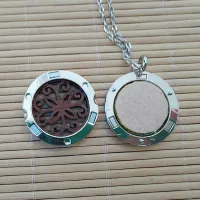 Colar Difusor Pessoal Relicário Para AROMATERAPIA INOX MADEIRA BEIJA-FLOR  R124 - Foto 4