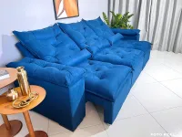  Sofá Retrátil e Reclinável athenas  3 Módulos  2,75 Orthobox - Foto 4