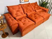  Sofá Retrátil e Reclinável athenas  3 Módulos  2,75 Orthobox - Foto 5