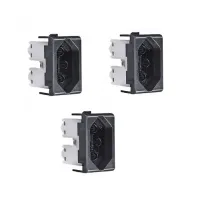 Kit com 3 unidades Módulo de Tomadas Elétricas Concept Nobile
