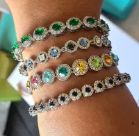 Pulseira Cristais coloridos Swarovski - Foto 5