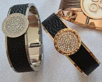 Bracelete Couro rígido BVLGARI  - Foto 3