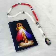 Terço da Divina Misericórdia em acrilico