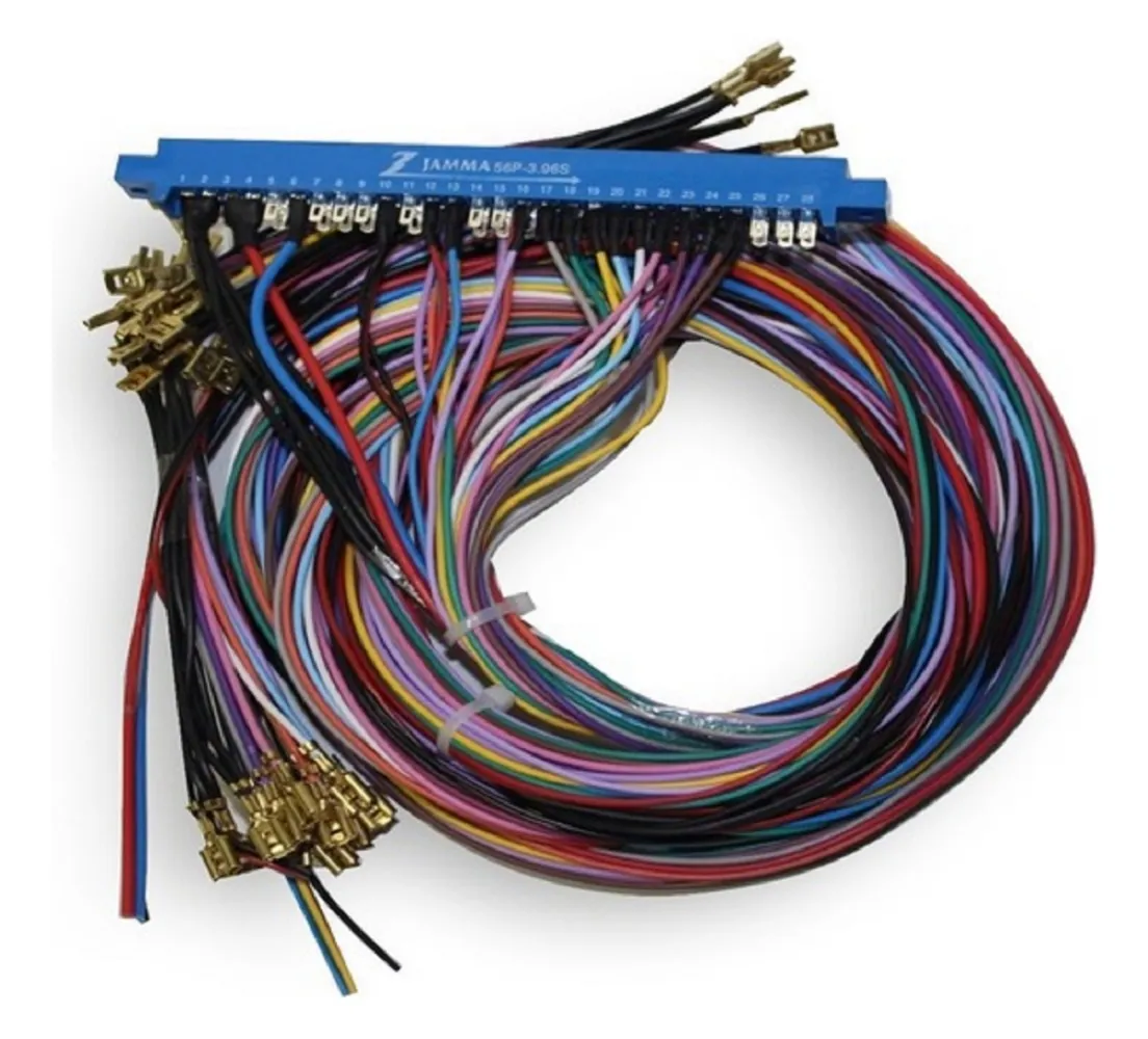 Chicote JAMMA 56 Pinos - Compatível com Pandora Box e Sistemas Multijogos, Ideal para Fliperamas e Máquinas Multijogos! 