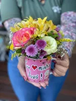 Caneca com Flores Naturais – Personalizada para Você! - Foto 3